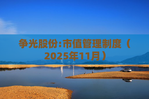 争光股份:市值管理制度（2025年11月）
