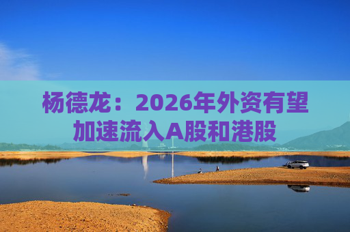 杨德龙：2026年外资有望加速流入A股和港股