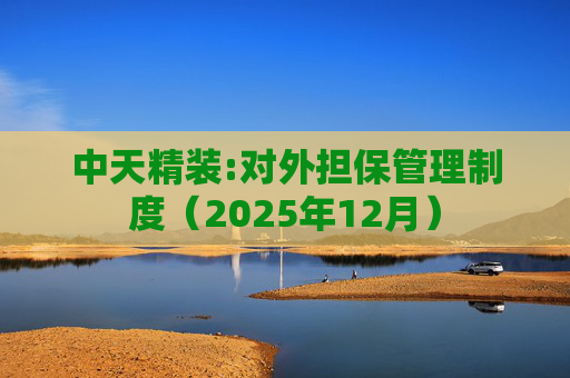 中天精装:对外担保管理制度（2025年12月）