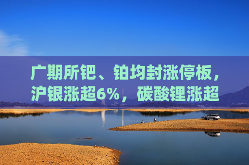 广期所钯、铂均封涨停板，沪银涨超6%，碳酸锂涨超5%，集运指数(欧线)涨超4%，PTA涨3%；塑料、玻璃、PVC跌2%
