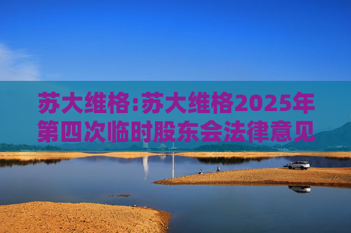 苏大维格:苏大维格2025年第四次临时股东会法律意见书