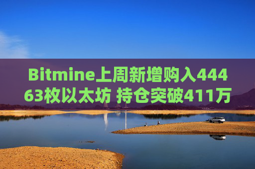 Bitmine上周新增购入44463枚以太坊 持仓突破411万枚以太坊