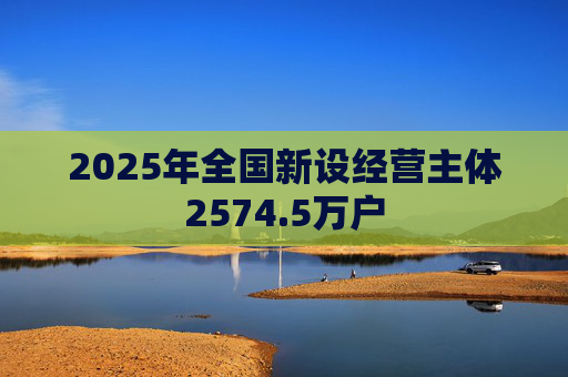 2025年全国新设经营主体2574.5万户