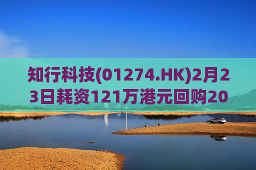知行科技(01274.HK)2月23日耗资121万港元回购20万股