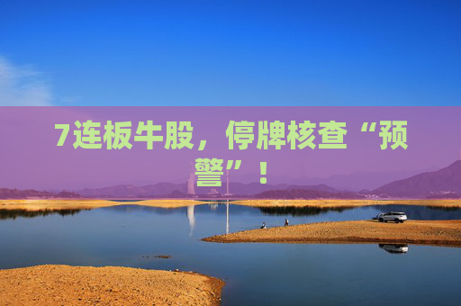 7连板牛股，停牌核查“预警”！