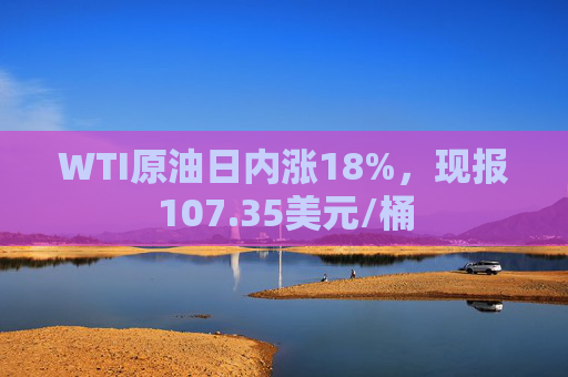 WTI原油日内涨18%，现报107.35美元/桶