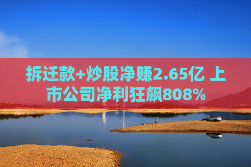 拆迁款+炒股净赚2.65亿 上市公司净利狂飙808%  第1张