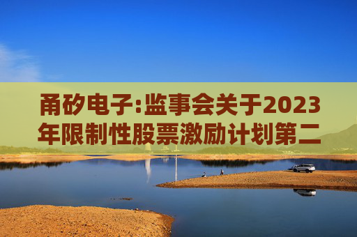 甬矽电子:监事会关于2023年限制性股票激励计划第二个归属期归属名单的核查意见