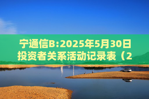 宁通信B:2025年5月30日投资者关系活动记录表（2024年度网上业绩说明会）