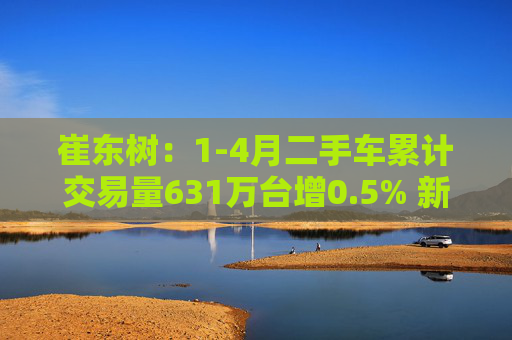 崔东树：1-4月二手车累计交易量631万台增0.5% 新能源渗透率4月达9.1%