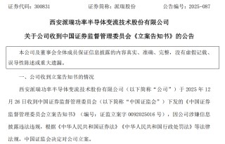 涉嫌信息披露违法违规，300831被证监会立案