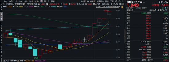 冲击10连阳!大数据ETF华宝(516700)盘中拉升1.9%!宝信软件等3股涨停!机构:数据中心建设或迎需求反弹 第1张 冲击10连阳!大数据ETF华宝(516700)盘中拉升1.9%!宝信软件等3股涨停!机构:数据中心建设或迎需求反弹 第1张