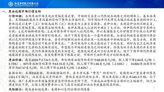 原油周报：地缘风波再起，油价宽幅震荡  第4张