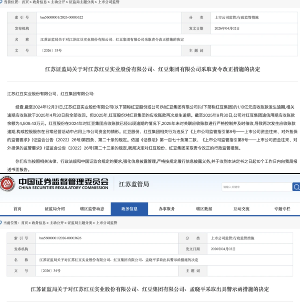 接踵被罚：红豆股份资金占用与信披违规的监管事实与合规审视  第3张